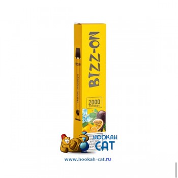 Одноразовая электронная сигарета Bizz-on Лимон Маракуйя 2000 затяжек